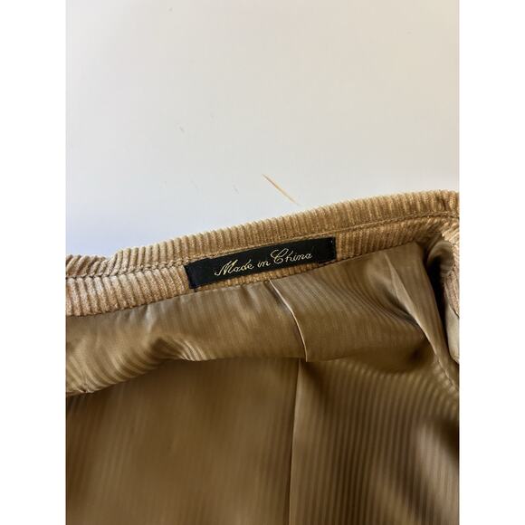 VTG Hunt Valley Corduroy Sport Coat Men's 44 L Tan Brown Jacket Blazer Academia - Picture 6 of 16